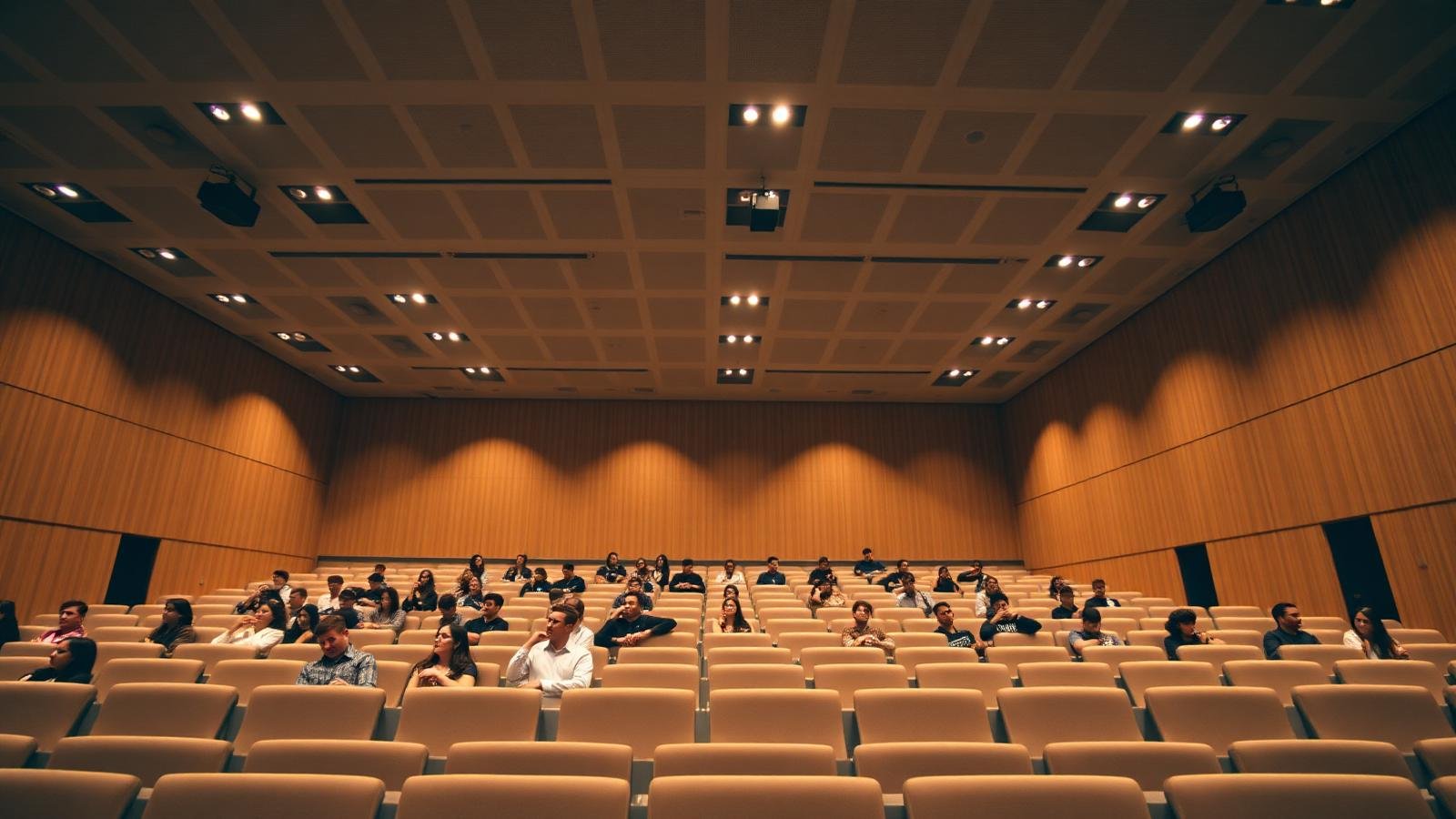 قاعة محاضرات جامعية حديثة